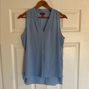 Vince Camuto Blue Asymmetrical Sleeveless Blouse